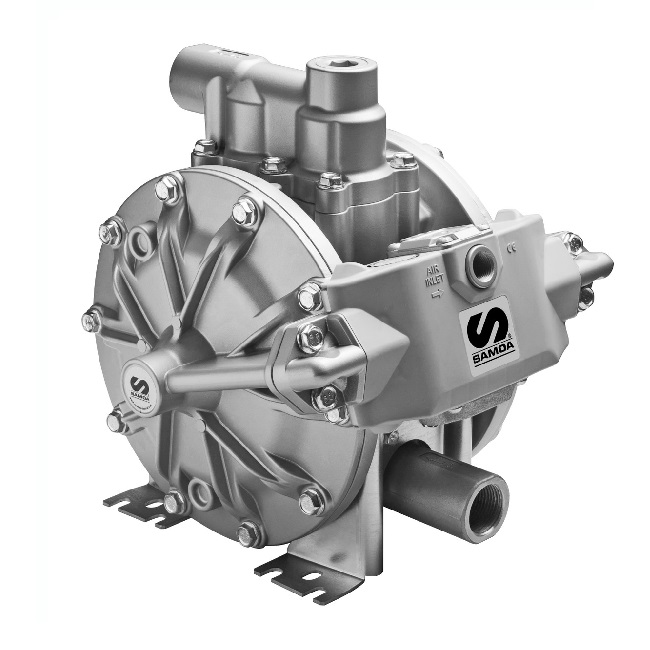 555030 SAMOA DP200 Air Operated Metal Diaphragm Pump for Lubricants/Diesel/Waste Oil Evacuation & Transfer - 200 Litre/min